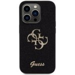 Guess Fixed Glitter 4G Metal Logo Apple iPhone 15 Pro černé – Sleviste.cz