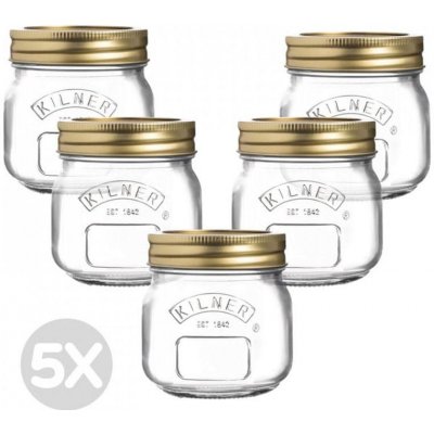 Kilner 5x zavařovací sklenice se šroubovacím víkem 250ml – Zboží Dáma