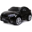 Beneo elektrické autíčko BMW X6 M 2 místní 12V elektrická brzda 24 GHz dálkové ovládání otvíravé dveře EVA kola kožené sedadlo 2 X motor černá