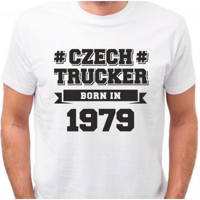 Pánské tričko CZECH TRUCKER ročník pro kamioňáky a řidiče kamionu Ročník: 1943 bílé – Hledejceny.cz