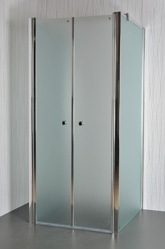 ARTTEC Sprchový kout nástěnný dvoukřídlý SALOON B 22 grape sklo 100 x 90 x 198 cm s vaničkou z litého mramoru LINEA PAN04645