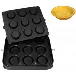 G.Gastro Formy pro stroj na tartaletky TMPIC - Tvar tartaletek: Kulaté - nepřilnavý povrch - Ø 90 mm - Ø 66 mm - Výška: 20 mm - pro 9 tartaletek - D9783793 – Hledejceny.cz