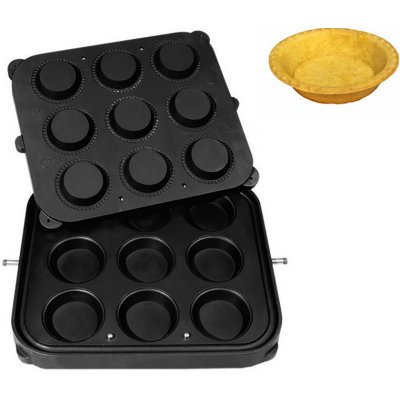 G.Gastro Formy pro stroj na tartaletky TMPIC - Tvar tartaletek: Kulaté - nepřilnavý povrch - Ø 90 mm - Ø 66 mm - Výška: 20 mm - pro 9 tartaletek - D9783793 – Hledejceny.cz