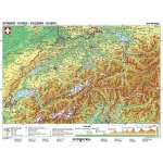 Švýcarsko/Rakousko - obecně geografická mapa - mapa A3 – Zbozi.Blesk.cz