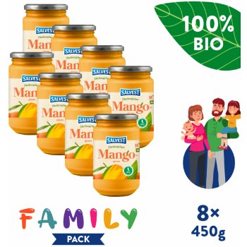 Salvest Family BIO Mango 100% 8 x 450 g
