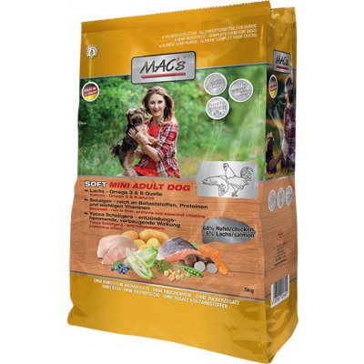 MAC's SOFT MACS Dog Grain Free MINI KUŘE a LOSOS 15kg