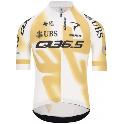 Q36.5 Gregarius Pro Team Off-Road Jersey gold white 2026 – Zboží Dáma