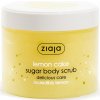 Tělové peelingy Ziaja Lemon Cake Sugar Body Scrub osvěžující tělový peeling 300 ml