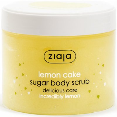 Ziaja Lemon Cake Sugar Body Scrub osvěžující tělový peeling 300 ml – Zboží Mobilmania