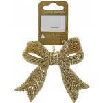 GEROMA Vánoční ozdoba mašle plastová zlatá 11 x 9,8 cm – Hledejceny.cz
