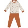 Dětské pyžamo a košilka Darré dětské pyžamo Zvířátka na pasece cihlové
