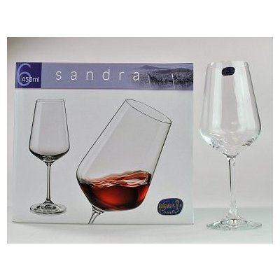 Crystalex sklenice na víno Sandra 6 ks 450 ml – Zboží Mobilmania