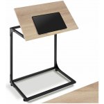 tectake 404442 odkládací stolek s naklápěcí deskou ruston 55x35x66,5cm - industrial světlé dřevo, dub sonoma – Hledejceny.cz