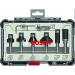 Bosch Sada fréz s 8mm vřetenem Trim&Edging, 6 ks,zarovnávání a zaoblování Trim and Edging Router Bit Set. 2607017469 – Zboží Dáma