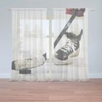 SABLIO Záclony Lední hokej: 2ks 150x250cm – Hledejceny.cz