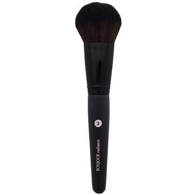Bourjois Paris Powder Brush Bonjour Radiance 3 štětec na sypké a kompaktní pudry barva černá – Zboží Dáma