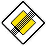 Dopravní Značka P3 Konec Hlavní pozemní komunikace – Hledejceny.cz