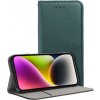 Pouzdro a kryt na mobilní telefon Samsung Forcell Smart Magneto book case Samsung Galaxy A35 dark green 597828