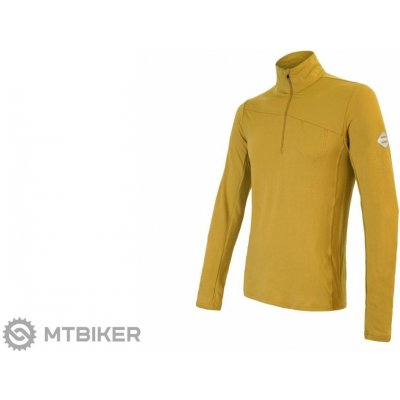 Sensor MERINO EXTREME pánské triko dl.rukáv zip mustard