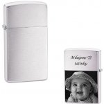 ZIPPO - Broušený chrom SLIM TD 856987 – Hledejceny.cz