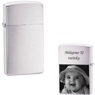 ZIPPO - Broušený chrom SLIM TD 856987 – Hledejceny.cz