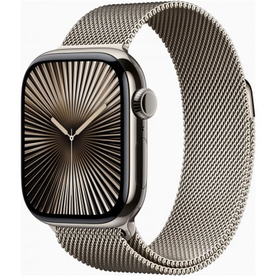 Apple Watch Series 10 42mm Cellular přírodní titan s přírodním milánským tahem MWXF3QC/A – Hledejceny.cz