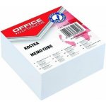 Blok kostka Office products lepená bílá, 85x85x40 mm – Zboží Živě
