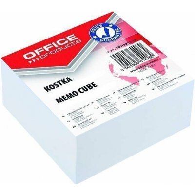 Blok kostka Office products lepená bílá, 85x85x40 mm – Zboží Živě