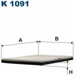 Filtr, vzduch v interiéru FILTRON K 1091 – Hledejceny.cz