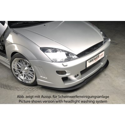 Rieger přední nárazník pro Ford Focus 1 3-dvéř., 5-dvéř., plast ABS bez povrchové úpravy, s žebrováním, s výřezem pro blinkry – Hledejceny.cz