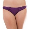 Volcom Sultry Solid Rouched Full eggplant plavky