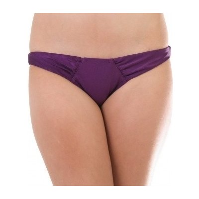 Volcom Sultry Solid Rouched Full eggplant plavky