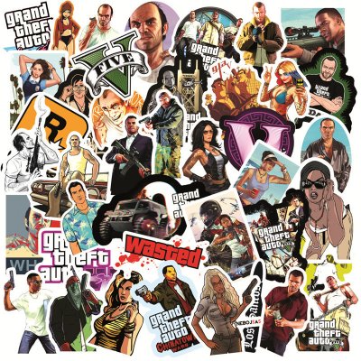 Nálepky Grand Theft Auto Varianta: 2 – Zboží Živě