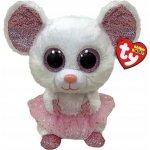 TY Beanie BoosNinabílá myška balerína 24 cm – Zbozi.Blesk.cz