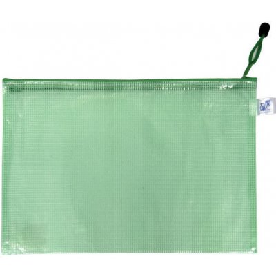 Obálka se zipem síťovaná A5 zelená 128905 – Zboží Živě