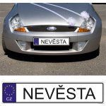 Svatební SPZ s textem - EURO - Nevěsta – Zboží Dáma