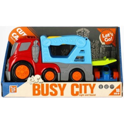 Mega Creative OSOBNÍ VŮZ NÁKLADNÍ VŮZ ODTAHOVKA DZ/SW P/B AKC 33X18X12 MC 36 – Zboží Dáma