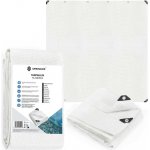 Springos Krycí plachta s oky 4 x 4 m 100g PE GA2181 bílá – Hledejceny.cz