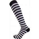 Crazy Socks KORA dámské pruhované podkolenky černá-bílá – Zboží Dáma