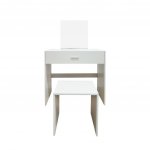 Aga Toaletní stolek s taburetem MRDT13-MW Bílý – Zboží Dáma