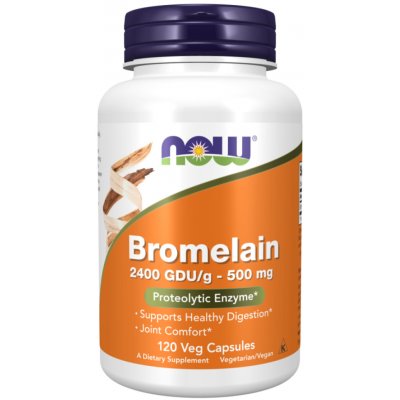 Now Foods Bromelain 500 mg 120 rostlinných kapslí – Hledejceny.cz
