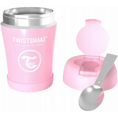Twistshake Termoska na jídlo 350 ml růžová