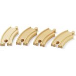Brio Krátké zatáčky, 90 mm, 4 ks – Zbozi.Blesk.cz