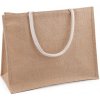 Nákupní taška a košík Prima-obchod Jutová taška k dozdobení 45x36 cm režná přírodní