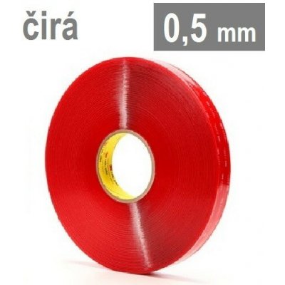 3M VHB 4905-F Oboustranně velmi silně lepicí akrylová páska 12 mm x 3 m 0,5 mm transparentní – Zboží Mobilmania