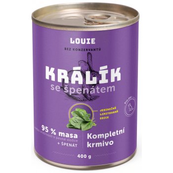 Louie Králík se špenátem 400 g