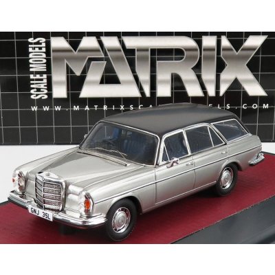 Matrix scale models Mercedes benz S-class 280se Crayford Estate Station Wagon w108 1970 Silver 1:43 – Zbozi.Blesk.cz