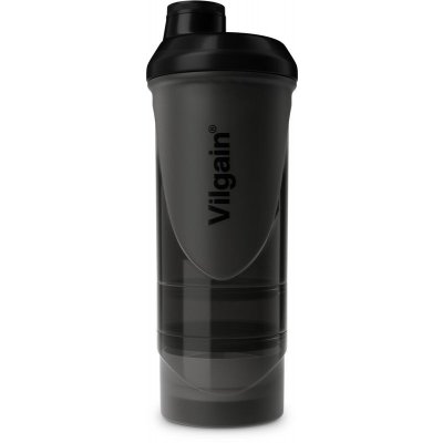 Vilgain Shaker 2Go transparentní černá 600 ml + 200 ml + 150 ml – Zboží Mobilmania