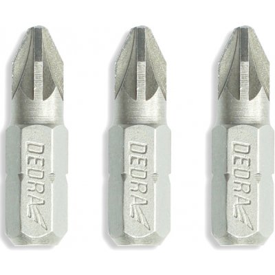 Sada šroubovacích bitů Pozidriv PZ1/2/3x25mm, blistr DEDRA 18A07S01