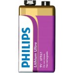 Philips Lithium Ultra 9V 1ks 6FR61LB1A/10 – Zboží Mobilmania